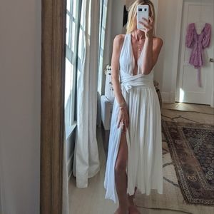 Mara Hoffman SWIM Midi Tie Dress S